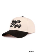 Jesus Two Tone Cotton Cap: BLACK